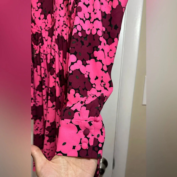 Kate Spade Bubble Dot Smocked Back A Line Shirt Dress Size 2 - Picture 7 of 12